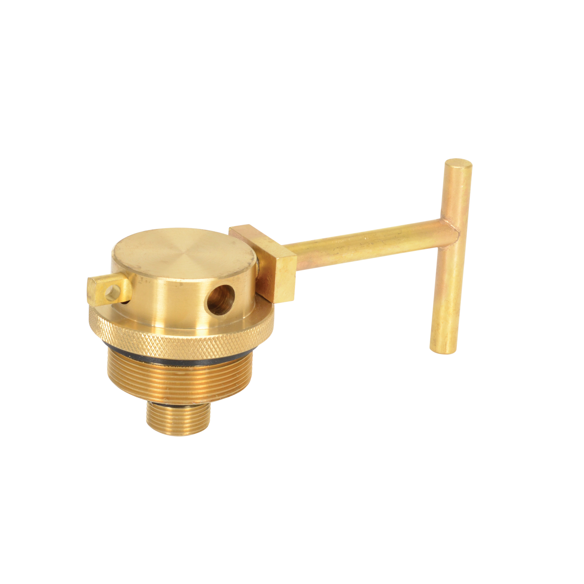Vestil Brass Drum Lock - 5/16in. Padlock Hole, 3.625in. Height, Zinc-Plated Steel Rod, Model# BLD-80
